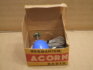 ゲルマラジオ　GERMANIUM RADIO ACORN　DENSHIBEN KAGAKU LABORATORY　1950年代