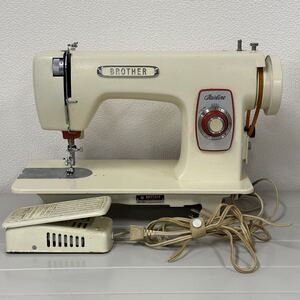 【12T75】1円スタート BROTHER Fairline SEWING MACHINE HL2-B260 ブラザー フェアライン ミシン 手芸 手工芸 裁縫 フットペダル付き 