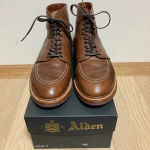 Alden Conformal Shoe Store オールデン コンフォーマルシューストア別注 41144H レースアップブーツ モックトゥ ブラウン 8.5D メンズ