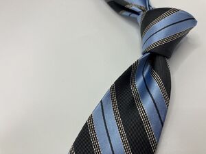 【超美品】BrooksBrothers　ブルックスブラザーズ　レジメンタル柄 ネクタイ 3本以上 送料無料 メンズ ブルー　0102153