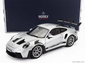 Norev 187357 ノレヴ 1/18 ミニカー ダイキャストモデル 2022年モデル ポルシェ PORSCHE 911 992 GT3 RS COUPE 2022 シルバー