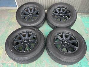 BLACK FORCE BF-8 17×8J+20 6H-139.7＆ダンロップGRANDTREK PT3 265/65R17 2022年製ランクルプラドハイラックスサーフ