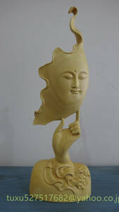 仏教工芸品　木彫仏教　精密彫刻　極上品 飾り置物 仏像