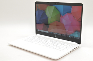 [中古]HP 14s-dk0098AU エントリーモデル 7XH09PA#ABJ ピュアホワイト