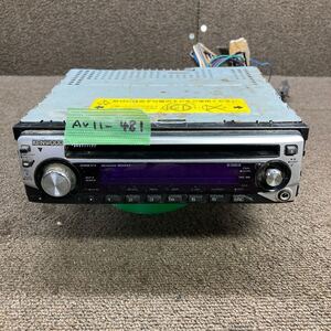 AV11-481 激安 カーステレオ KENWOOD E323SN Y21-6350-04 77600189 AUX CD プレーヤー 通電未確認 ジャンク