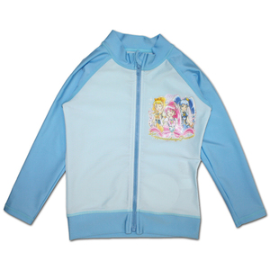 ハピネスチャージプリキュア！(Happiness Charge Precure!) 女児用長袖ラッシュガード 2237953　サックス 100