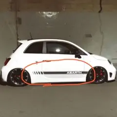 純正 ABARTH 595 サイドステッカー　右側のみ