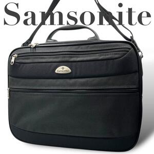 極美品 Samsonite サムソナイト　黒　ビジネス　ショルダー　ナイロン