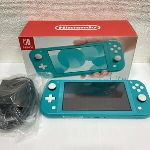 TA★1円〜中古品 Nintendo 任天堂 Switch Lite ニンテンドー スイッチ ライト HDH-001 ターコイズ 初期化済 箱 ACアダプター付き