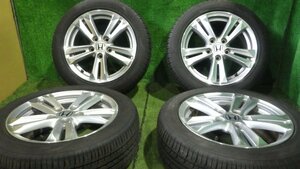 ◆ 溝あり ホンダ CR-Z ZF1 純正 アルミホイール タイヤ 15インチ 4本 6.0J PCD114.3 5穴 +45 195/55R16 GOOD YEAR 22年 中古 E55