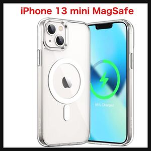 【開封のみ】JEDirect ★ iPhone 13 mini マグネット ケース(5.4インチ用) MagSafe ワイヤレス充電対応 衝撃吸収 バンパーカバー 送料込