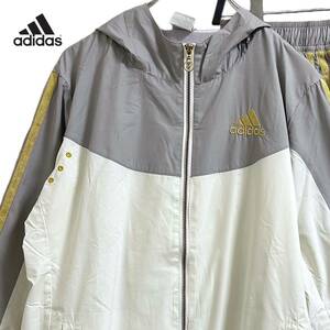 TC846ね＠ adidas セットアップ ナイロンジャケット パンツ スポーツウェア レディース　 0.1