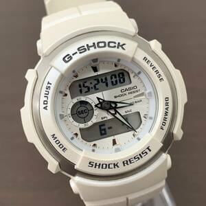 【稼働品】CASIO G-SHOCK G-300LV 3750 / カシオ 腕時計 ホワイト 白 クォーツ デジタル アナログ デジアナ