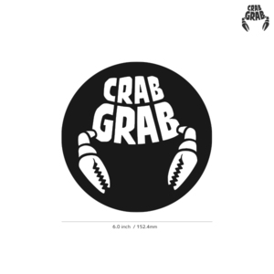 【CRAB GRAB】クラブグラブ★03★ダイカットステッカー★切抜きステッカー★6.0インチ★15.2cm