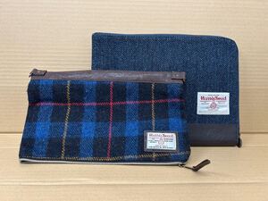 1円〜HARRIS TWEED ショルダーバッグ　ハリスツイード　ブランドバッグ　まとめ2点　【0106A18】