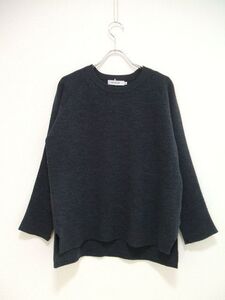 nonnative DWELLER SWEATER WOOL YARN WAFFLE チャコール ニット カットソー セーター チャコール ノンネイティブ 2-0124T F86790