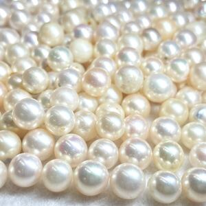 1円〜!!◯アコヤ本真珠おまとめ543ct◯j 約108.6g 約7.0-8.0mm 裸石 宝石 jewelry pearl パール 真珠 あこや 片穴 両穴 w2 マ39