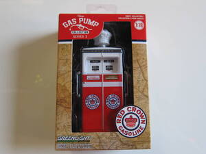 送料460円　GREENLIGHT　GAS PUMP 1:18 COLLECTION ダイキャスト 1/18 ミニカー　グリーンライト RED CROWN