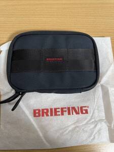 完売品●新品同様●BRIEFING ブリーフィング コンパクト財布 WALLET ウォレット ラウンドファスナー アメリカ製 MADE IN USA deep sea 濃紺