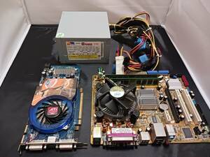 ★ジャンク★　PCパーツセット　Core2DUO E8500　CFD elixir 2GB DDR2-800　サファイア　HD3850