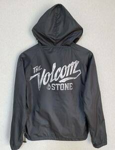 人気【美品】VOLCOM STONE ボルコム コーチジャケット ナイロン ナイロンジャケット size S BLACK