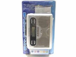 新品同様品 WINTECH ウィンテック PCT-11R ◆ ラジオ付き テープレコーダー AM/FM プレーヤー シルバー系 ▼ 6I