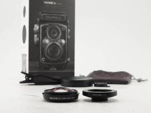 ★良品★ ヤシカ YASHICA スマートフォン対応レンズ WIDE ANGLE & MACRO LENS ★元箱つき #TA6648