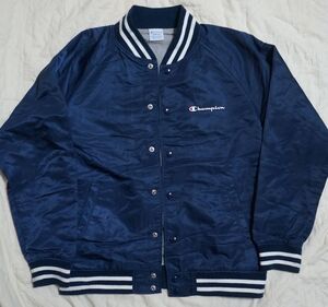 Champion ベースボールジャケット　M　ネイビー　チャンピオン