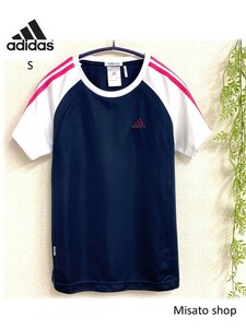 ★adidas★ アディダス レディ―ス スリーストライプ シャツ 半袖 S