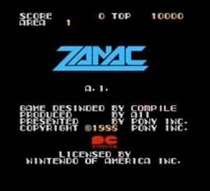 海外限定版 海外版 ファミコン ザナック Zanac NES