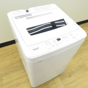 maxzen マクスゼン 全自動洗濯機 JW60WP01WH 6.0kg 2023年製 ホワイト 簡易乾燥機能付 一人暮らし 洗浄・除菌済み