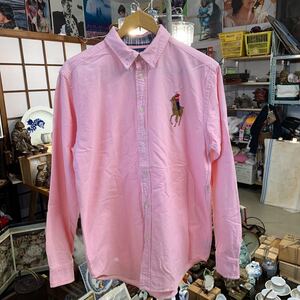 Ralph Laurenラルフローレン 長袖シャツ 長袖 XL(18-20) ピンク　