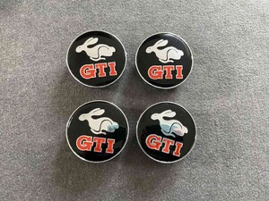 ★フォルクスワーゲン GTI★T208★ ホイールセンターキャップ ハブキャップカバー 車用 4個セット 外径60mm