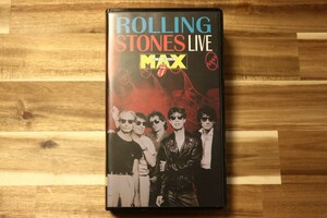 当時物 ROLLING STONES AT THE MAX VHS ビデオ ◆ ローリングストーンズ スティール・ホイールズ ツアー 1990