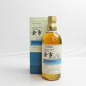 1円~NIKKA（ニッカ）余市 シングルモルト ピーティ&ソルティ 55％ 500ml ※箱キズ E24L090004