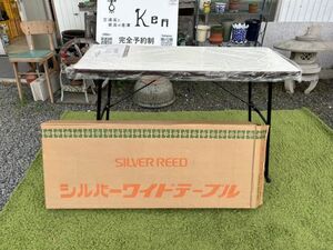 y☆/ ほぼ未使用品 SILVER REED シルバー編機 シルバーワイドテーブル シルバー精工 編み機テーブル 外箱付き　/DY-3764