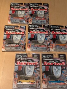 ジャンク ホットウィール 2003 WHIPS HW Hot Wheels Team Baurtwell Old School 7台 2台未開封