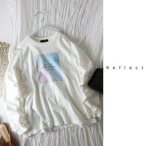 リフレクト Reflect☆洗える コットン100% マーブルロングスリーブTシャツ 9サイズ☆A-O 5656