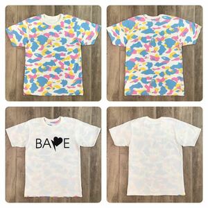 ★リバーシブル★ New multi camo Tシャツ Sサイズ a bathing ape BAPE cotton candy camo エイプ ベイプ アベイシングエイプ マルチカモ k