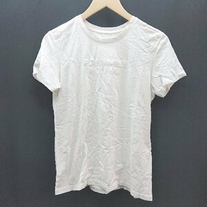 ◇ A.P.C. アー ペー セー クルーネック 刺繍 カジュアル シンプル 半袖 Tシャツ 表記なし ホワイト レディース E