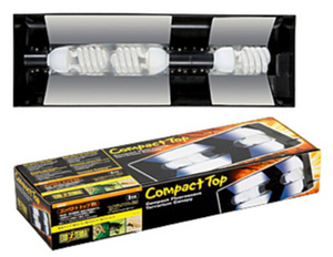 コンパクトトップ60 3灯式ライト GEX(ジェックス) 爬虫類 両生類 照明機器 カバー コンパクトライト カメ トカゲ レオパ ヘビ カメレオン