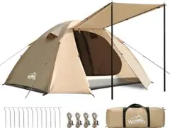 M510　テント 2人用 3.5畳　広い内室　3D通気 ドームテント 耐水圧