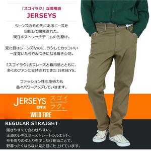 EDWIN JMH03W-219 JERSEYS WILD FIRE M ストレッチ デニム ヒートテック スキニー ジョガーパンツ ジーンズ ジャージ 暖パン Levi