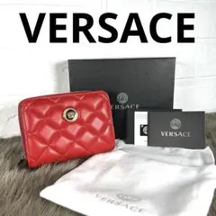 《極美品✨新品✨未使用保管品》Versace 二つ折り財布　キルティング