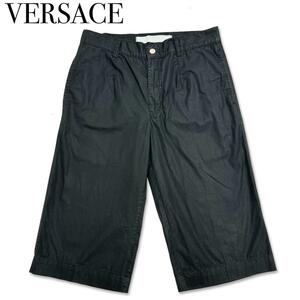 VERSACE　ヴェルサーチ コットン ハーフパンツ ズボン サイズ34/48 洋服 ブラック