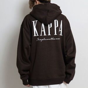 ★カッパ KAPPA 新品 メンズ 裏起毛 ビッグシルエット スウェット プルオーバー パーカー Mサイズ [KPO21079RBBRN41N-M]一 二 壱★QWER