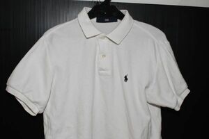 2754■９号：ラルフ、白、半袖ポロシャツ