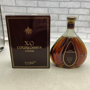 【酒V-3】 COURVOISIER クルボアジェ XO COGNAC コニャック ブランデー グリーンボトル 750ml 40% 未開栓