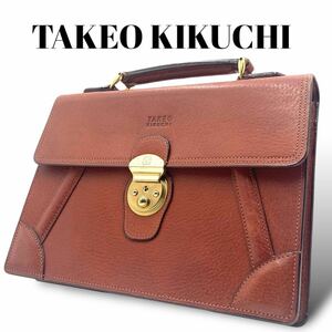 美品 TAKEO KIKUCHI タケオキクチ ビジネスバッグ ハンドバッグ 