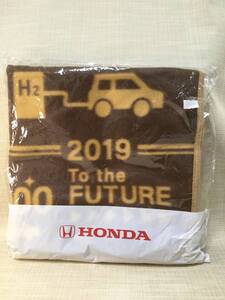 フリースブランケット Hondaオリジナル プレミアム ★非売品★ ブラウン(茶) ひざかけ,ひざ掛け ホンダ 2019年 車,くるま